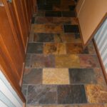 Modern Slate Tiling Floor in Hallway